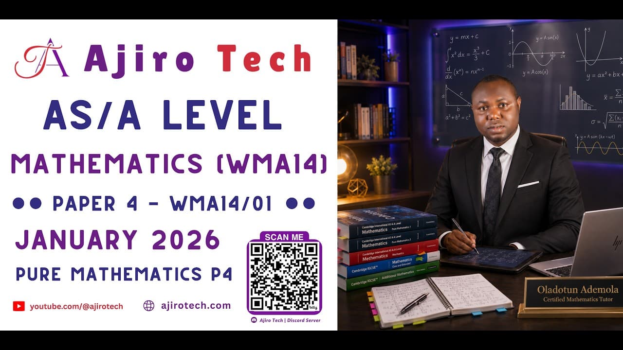 EDEXCEL AS & A LEVEL MATHEMATICS (WMA1)
